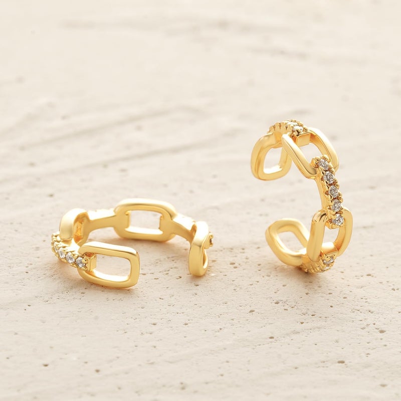 MYEARS Women Ear Cuff Earring Gold Non Pierced Ear Cartilage Clip on Wrap Hoop 14K Gold Filled Tiny Boho Beach Simple Minimalist Delicate Handmade Hypoallergenic Jewelry Gift-Sold as Single/Pair - Image 5